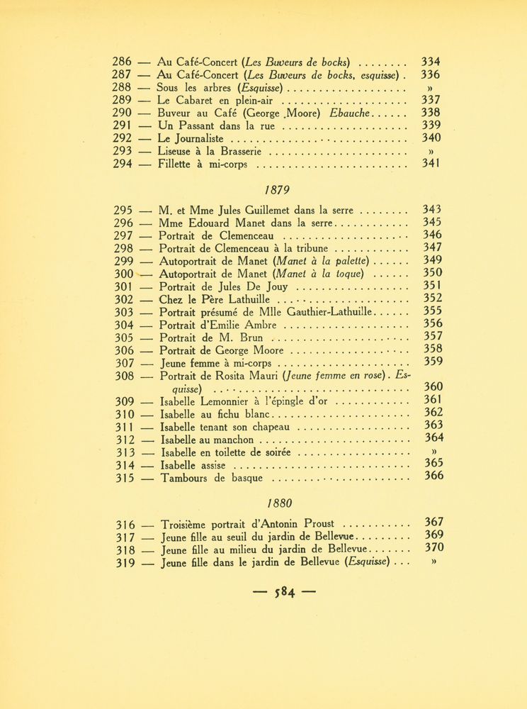 『MANET : Histoire catalographique』