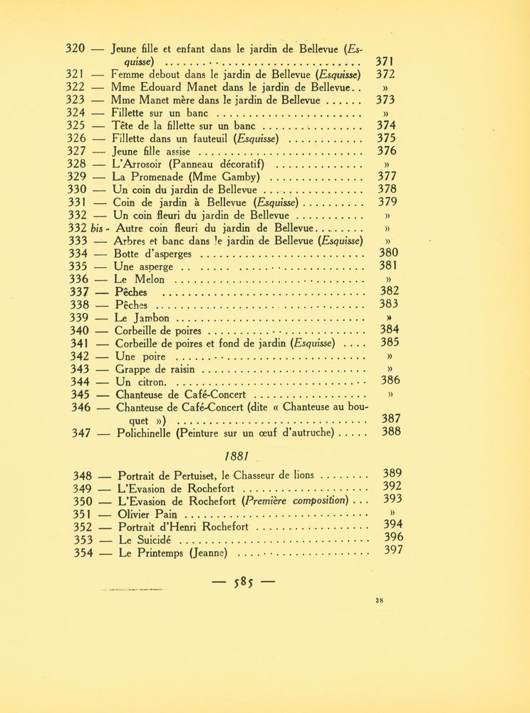 『MANET : Histoire catalographique』