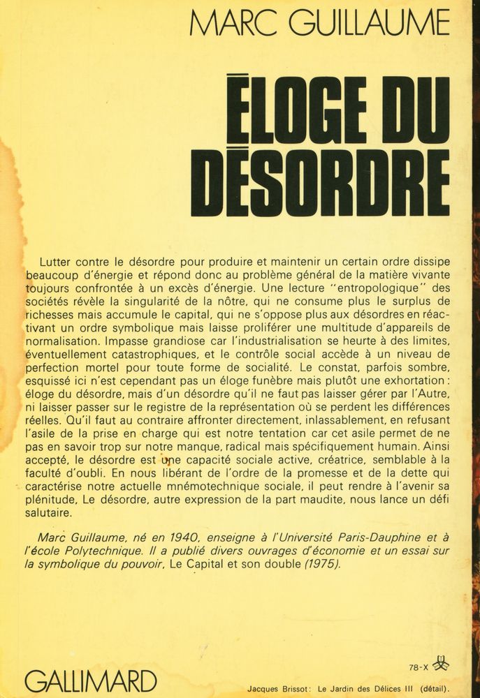 『ÉLOGE DU DÉSORDRE』 3