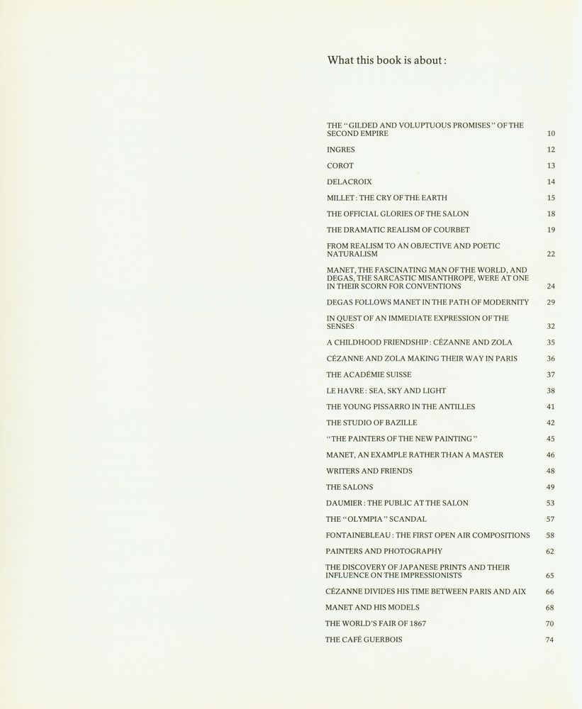 『Impressionists and Impressionism』 2