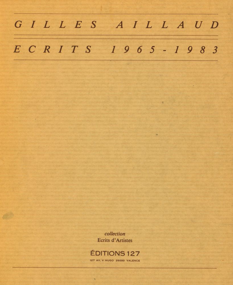 『ECRITS 1965 - 1983』 1