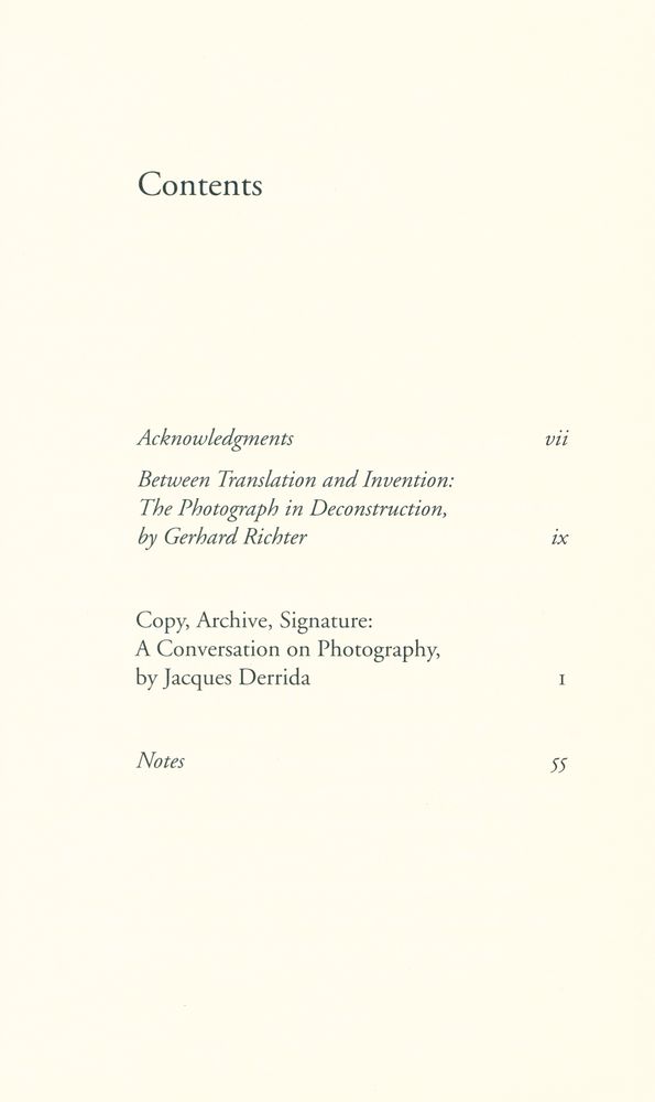 『Copy, archive, signature : a conversation on photography』 2