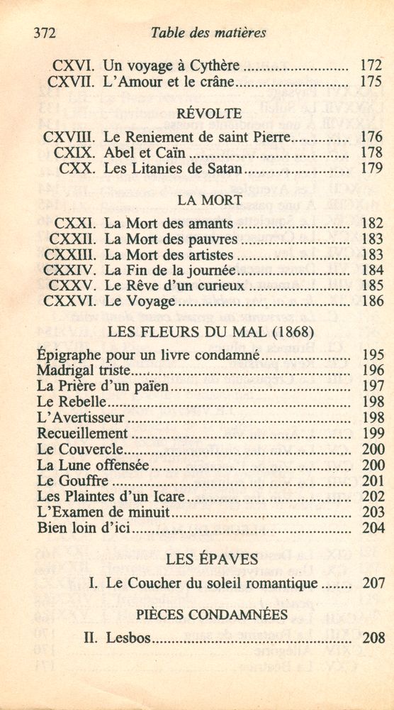 『Les Fleurs du Mal』 6