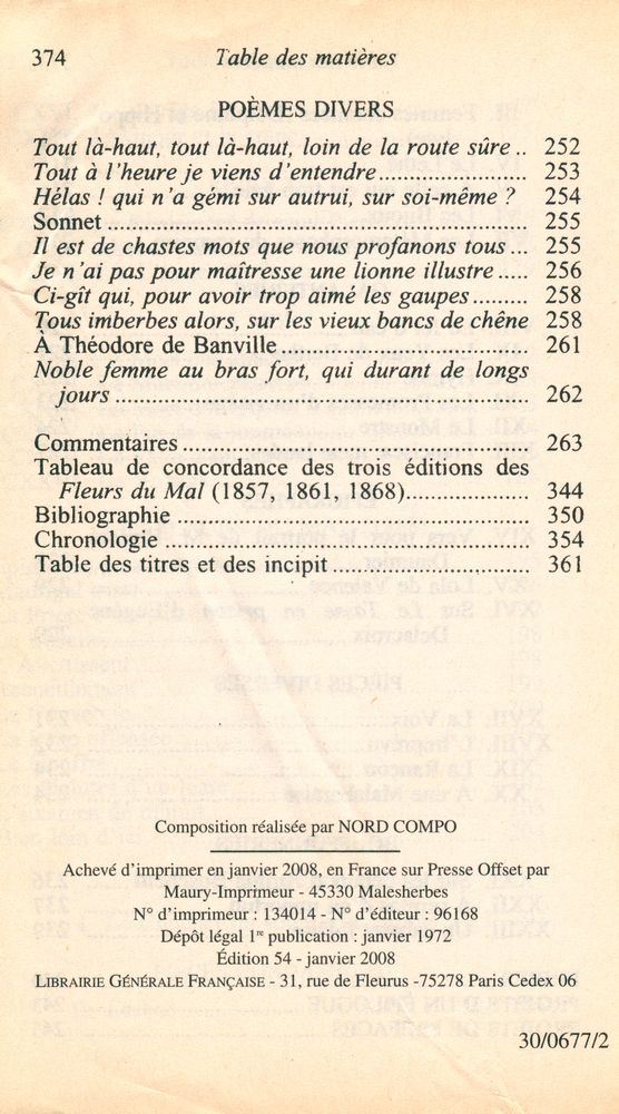 『Les Fleurs du Mal』 8