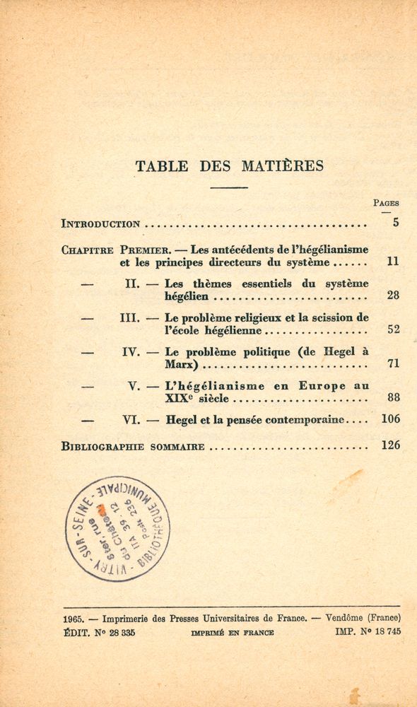 『HEGEL ET L'HÉGÉLIANISME』 2