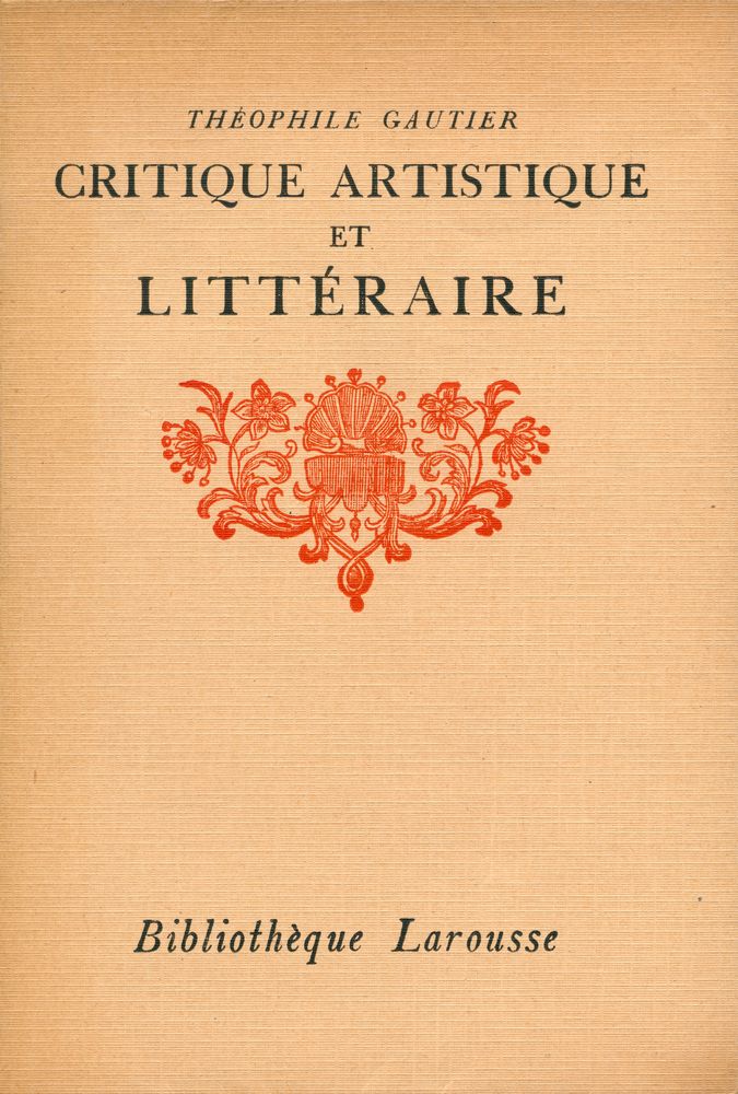『CRITIQUE ARTISTIQUE ET LITTÉRAIRE』 1