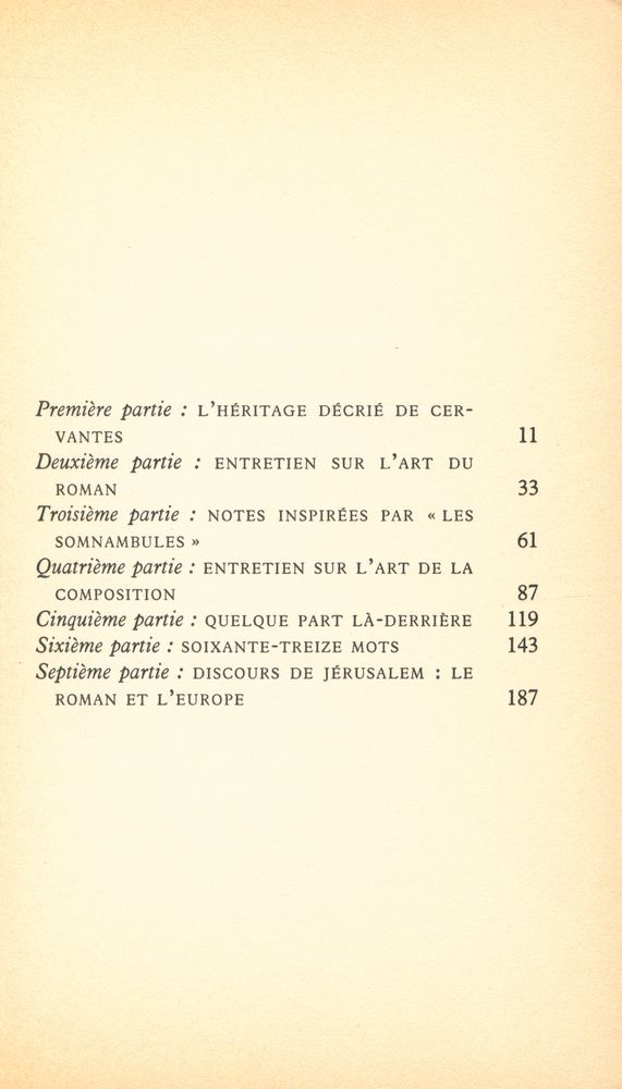 『L'art du roman』 2