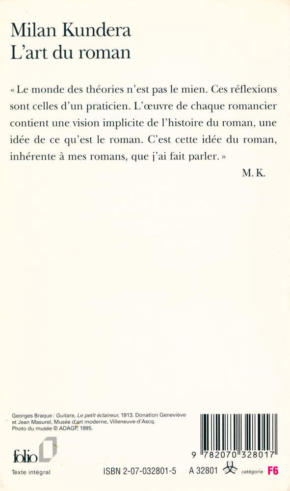 『L'art du roman』 3