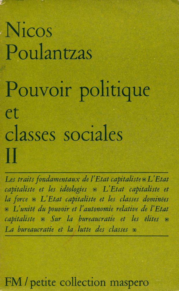 『Pouvoir politique et calsses sociales Ⅱ』 1