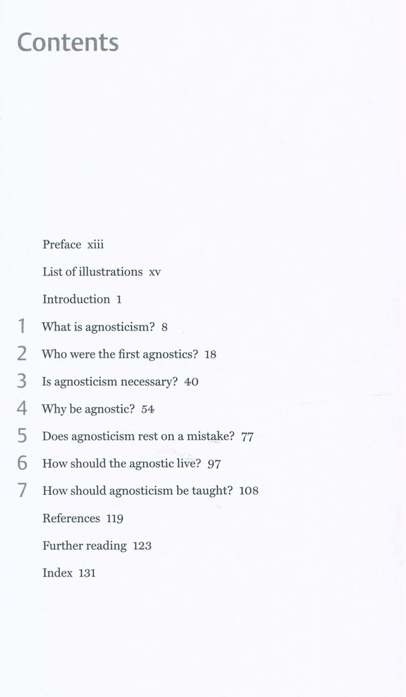 『AGNOSTICISM : A Very Short Introduction』 2