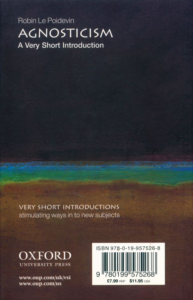 『AGNOSTICISM : A Very Short Introduction』 3