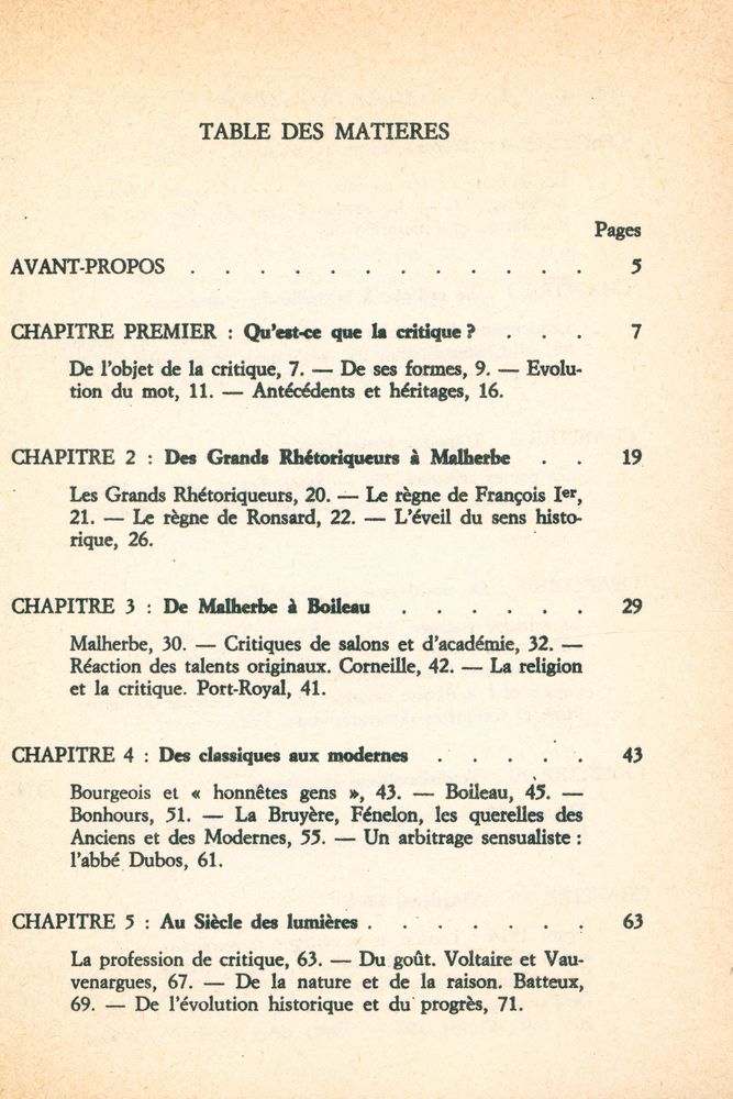 『LA CRITIQUE LITTERAIRE EN FRANCE』 2