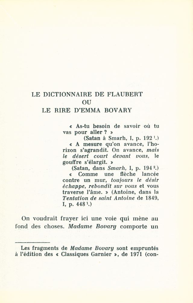 『Le dictionnaire de Flaubert ou le rire d'Emma Bovary』 2
