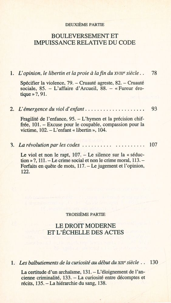 『Histoire du viol : XVIe - XXe siècle』 3