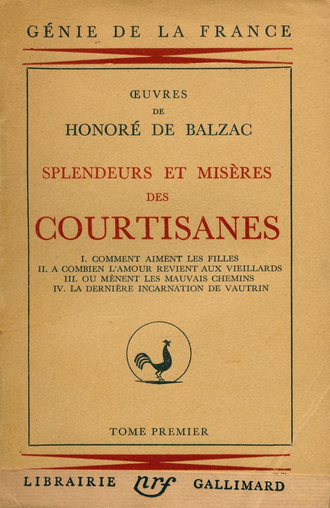 『SPLENDEURS ET MISÈRES DES COURTISANES : TOME PREMIRE』 1