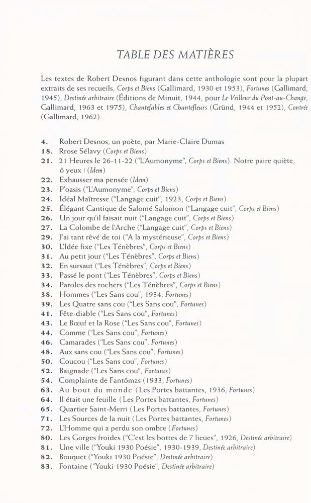 『ROBERT DESNOS : UN POÉTE』 2