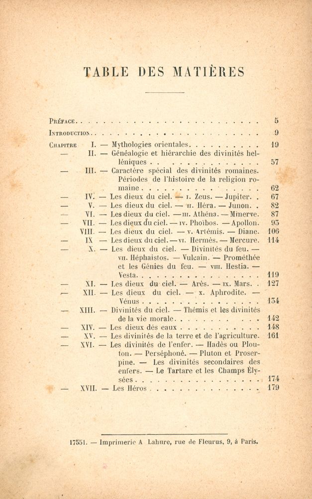 『MYTHOLOGIE ÉLÉMENTAIRE DES GRECS ET DES ROMAINS : PRÉCÉDÉE D'UN REÉCIS DES MYTHOLOGIES ORIENTALES』 2