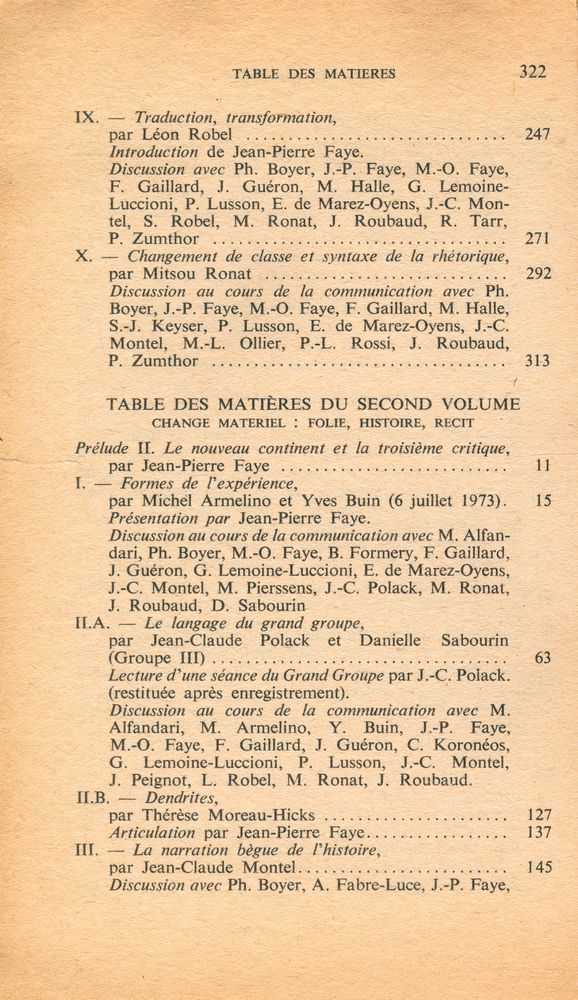 『Ⅰ. CHANGE DE FORME BIOLOGIES ET PROSODIES : Changement de forme, Révolution, Langage』 3