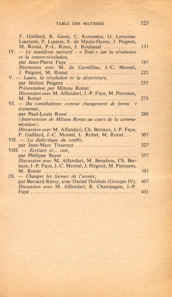 『Ⅰ. CHANGE DE FORME BIOLOGIES ET PROSODIES : Changement de forme, Révolution, Langage』 4