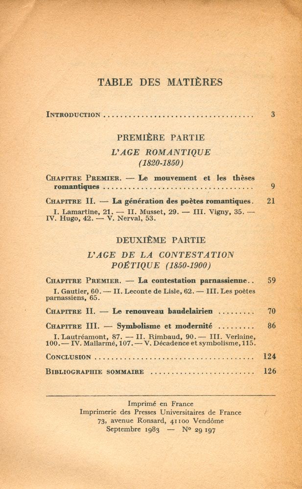 『La Poésie française du XIXe siècle』 2