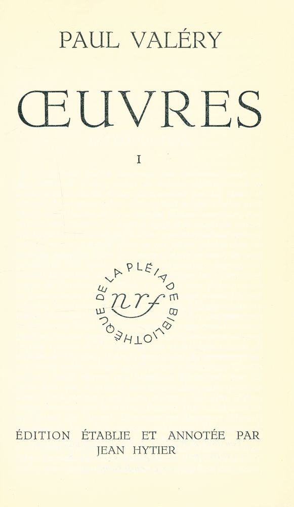 『ŒUVRES Ⅰ』 1