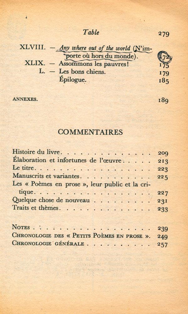 『Le Spleen de Paris : PETITS POÈMES EN PROSE』 4