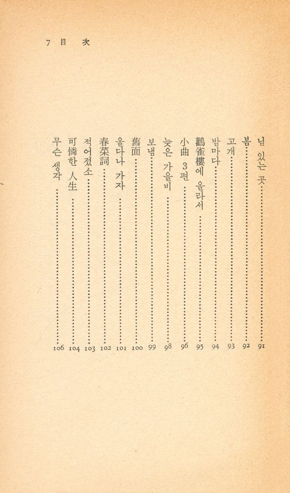 『中央新書 21 - 未發表 素月詩集 (중앙신서 21 - 미발표 소월시집)』 6
