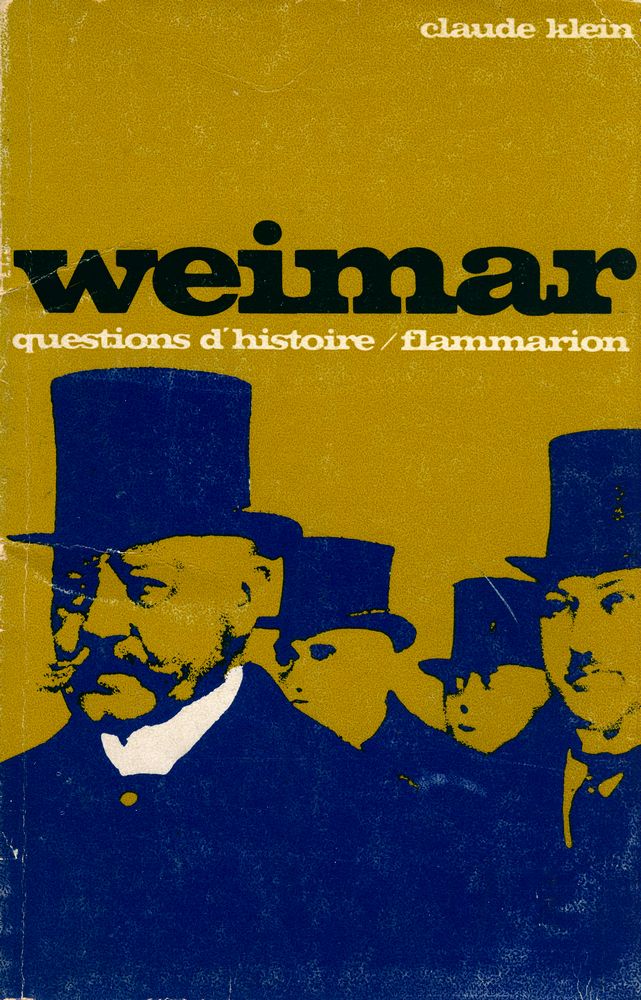 『weimar: questinos d'histoire』 1