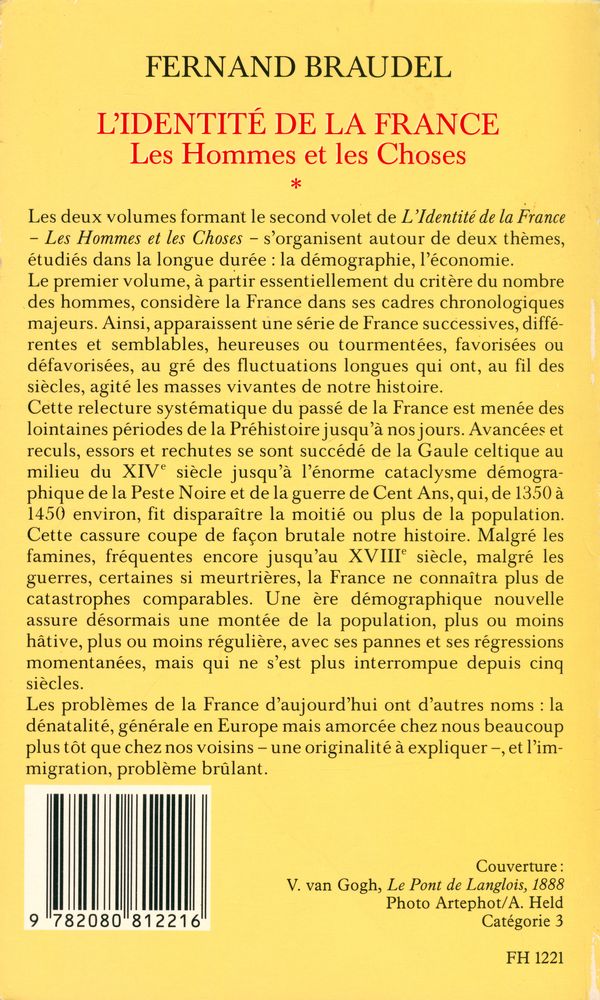 『L'IDENTITÉ DE LA FRANCE : Les hommes et les choses』 4
