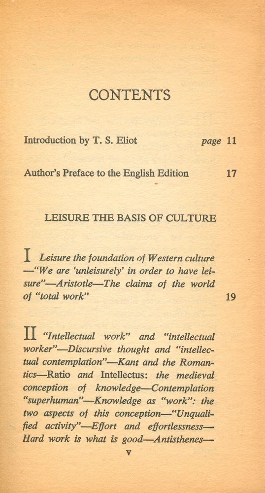 『LEISURE, The Basis of Culture』 2