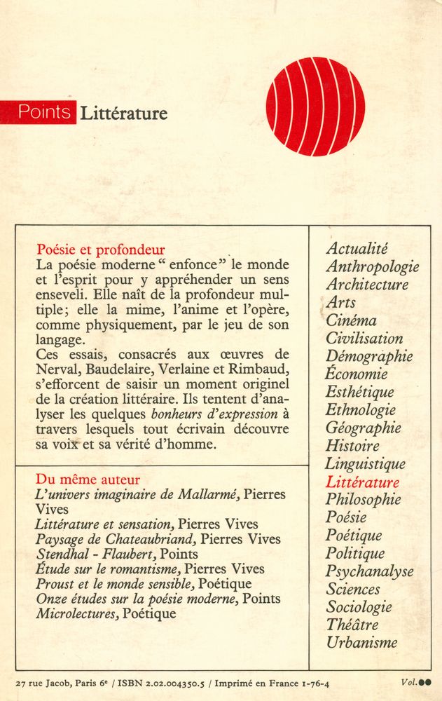 『Poésie et profondeur』 5