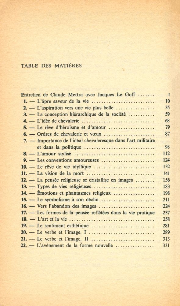 『l'automne du moyen âge: avec un entretien de jacques le goff』 2