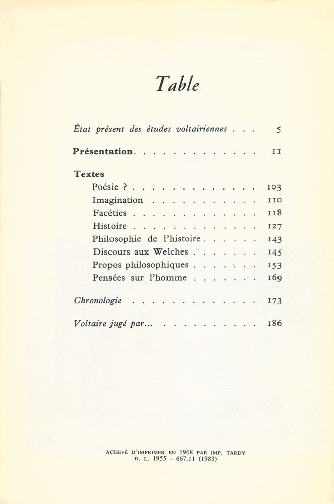 『VOLTAIRE par lui - même』 2