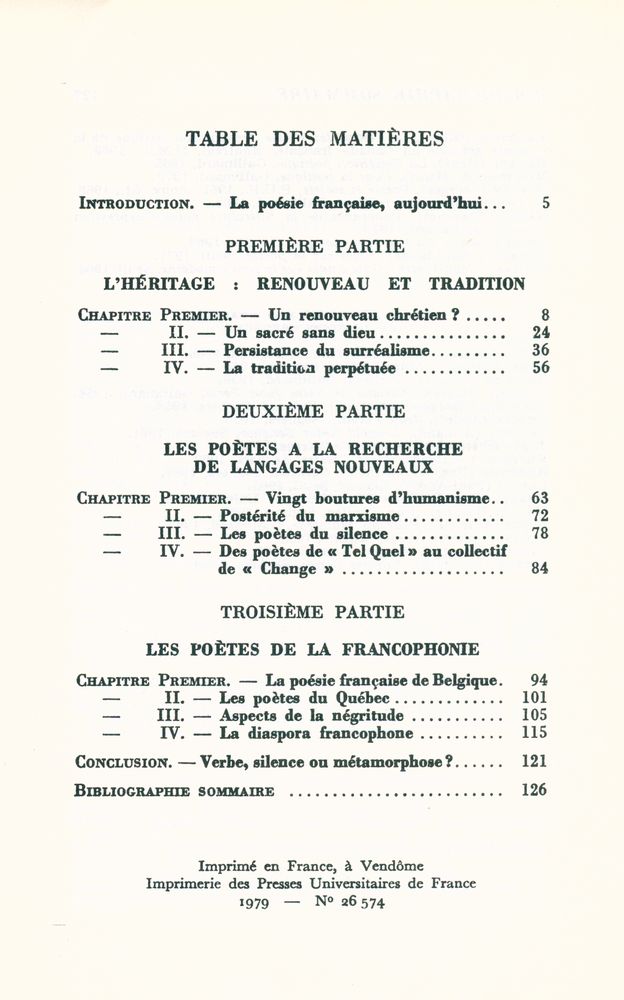 『Les Poètes français d'aujourd'hui: 1939 - 1979』 2