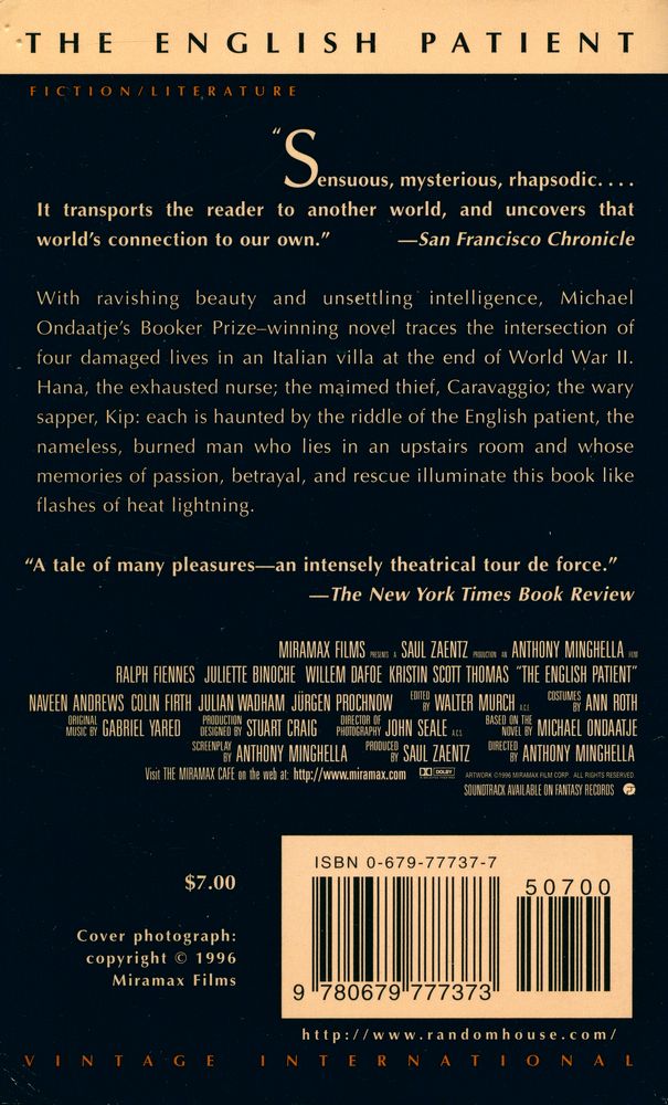 『THE ENGLISH PATIENT』 3