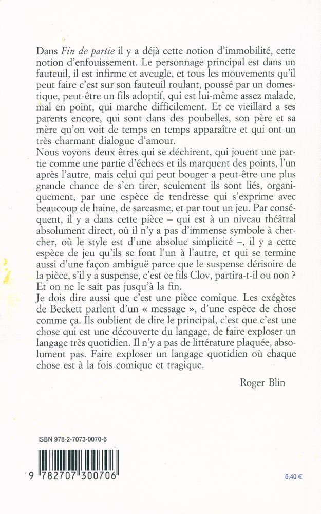 『Fin de partie』 3