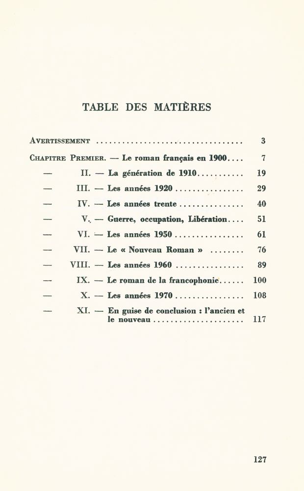 『LE ROMAN FRANÇAIS DEPUIS 1900』 2