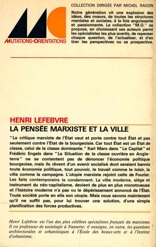 『la pensée marxiste et la ville』 3