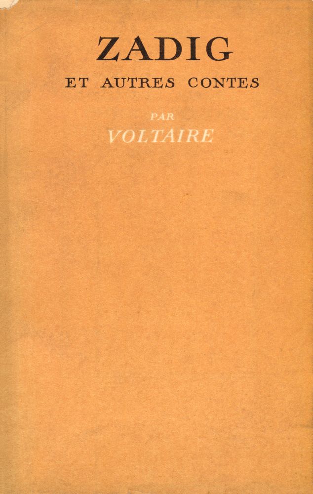 『ZADIG ET AUTRES CONTES』 1