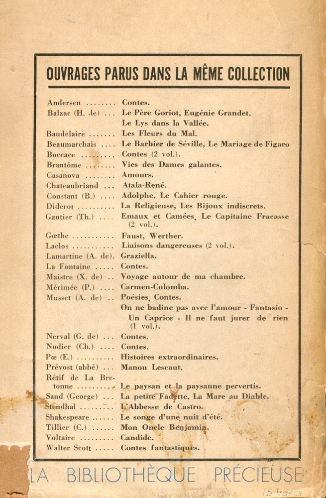 『ŒUVRES CHOISIES DE GERARD DE NERVAL』 3