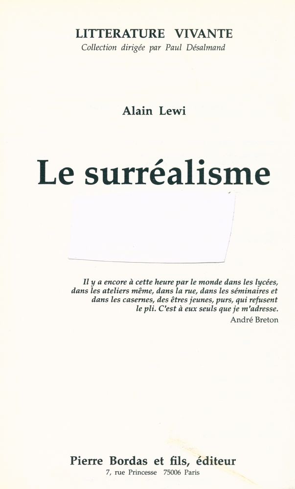 『Le surréalisme』 1
