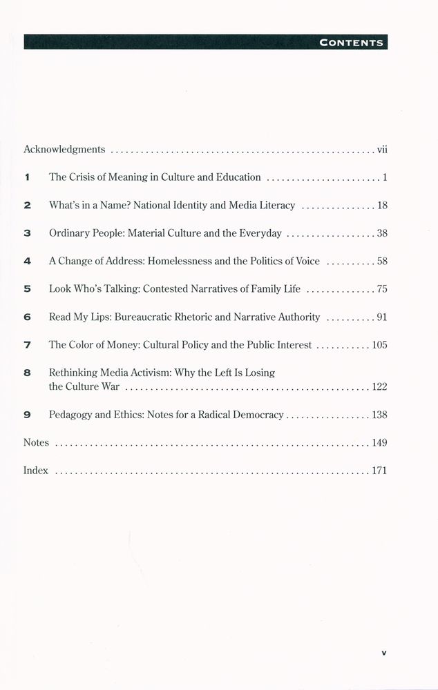 『The crisis of meaning in culture and education』 2