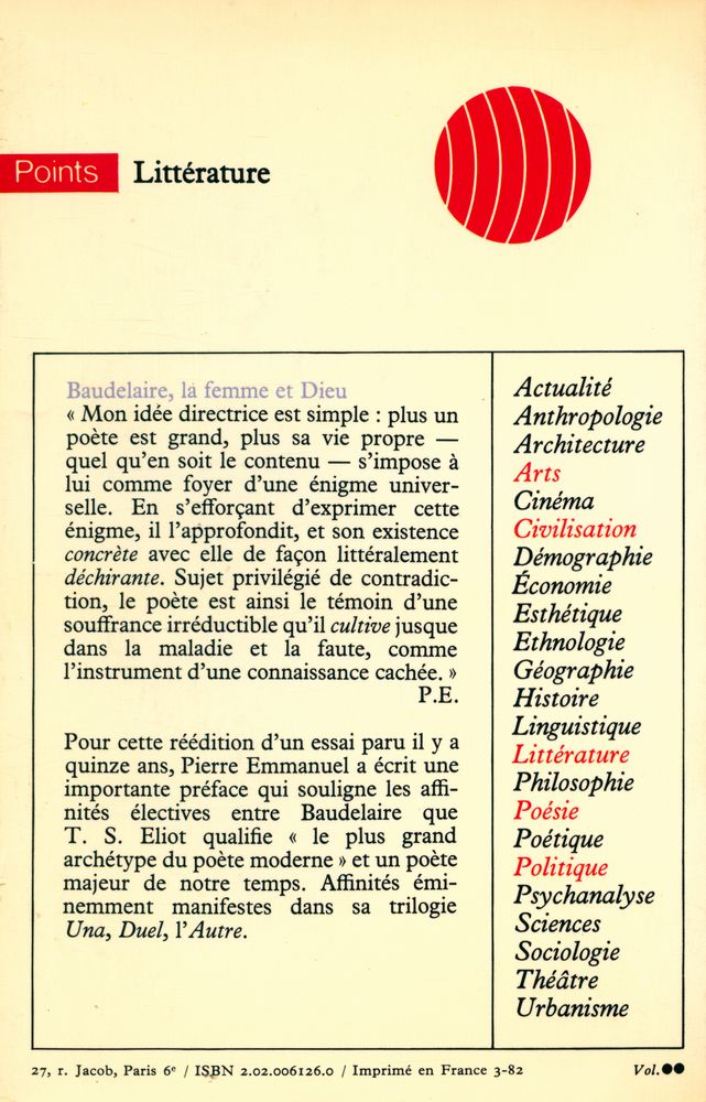 『Baudelaire la femme et Dieu』 3