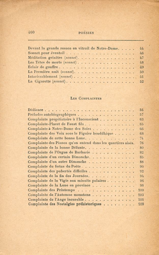 『ŒUVRES COMPLÉTES DE Jules Laforgue : Poésies』 3
