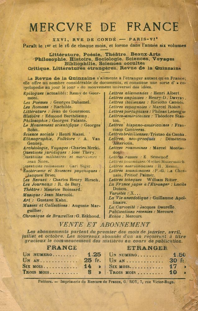 『ŒUVRES COMPLÉTES DE Jules Laforgue : Poésies』