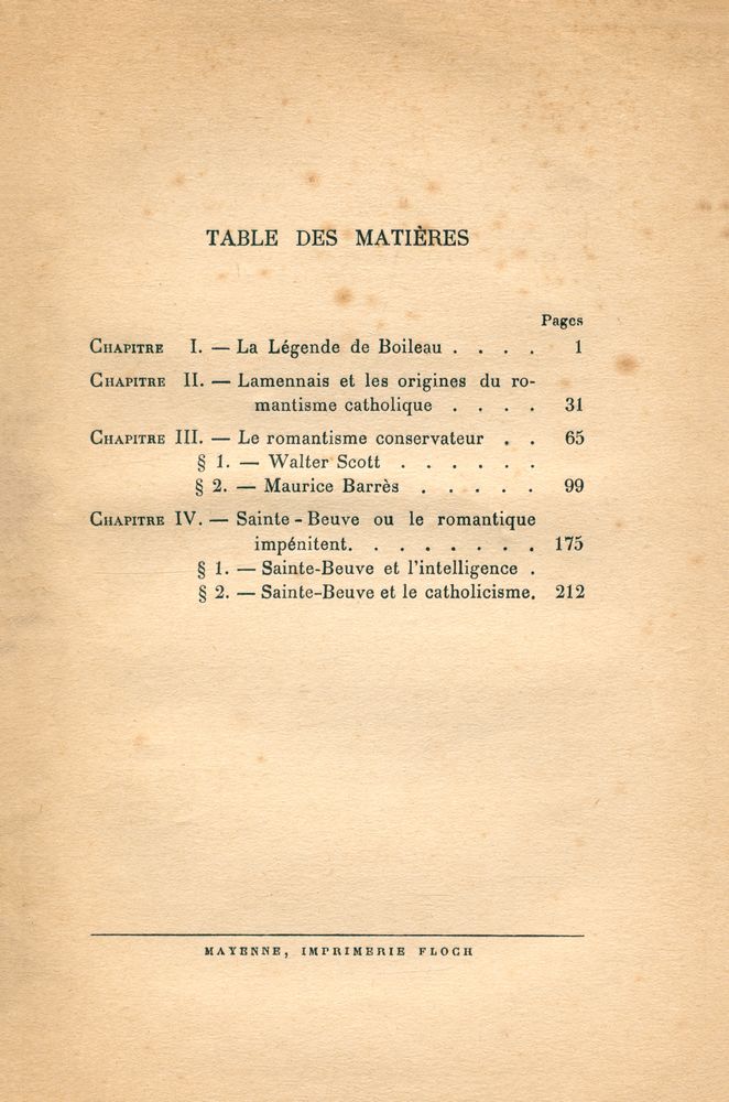 『Pour le romantisme』 2