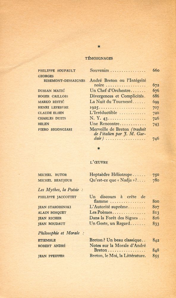 『LA NOUVELLE REVUE FRANÇAISE』 1967 AVRIL 3