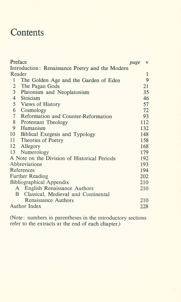 『Classical and christian ideas in English Renaissance poetry』 2