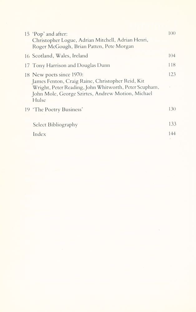 『Poetry today : a critical guide to British poetry, 1960 - 1984』 3