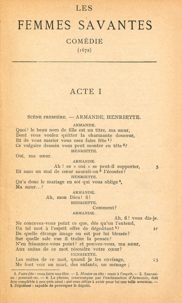 『MOLIÈRE LES FEMMES SAVANTES : COMÉDIE』 2